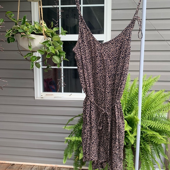 american eagle leopard romper